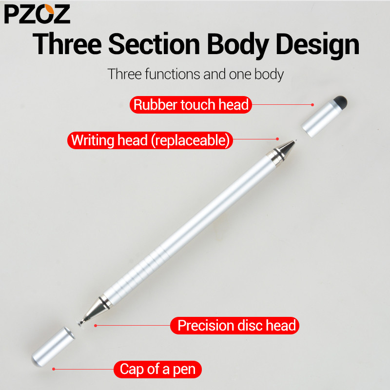 PZOZ rašiklis telefonui Metalinis jutiklinis ekranas Stylus apple Pieštukas iphone 11 pro xiaomi note 8 Redmi K30 mi 8 9 Samsung note 8