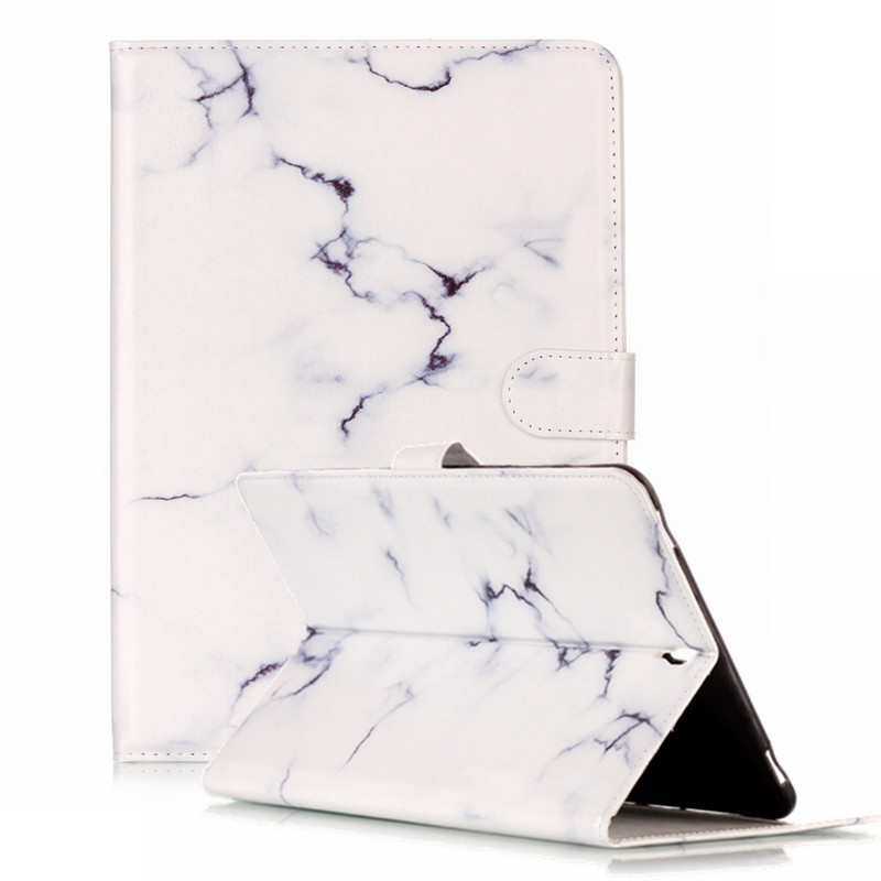 Marmora apdruka Flip PU Ādas viedais vāciņš maka maciņš Samsung Galaxy Tab S3 9.7 T820 T825 SM-T820 SM-T825 statīva planšetdatora futrāļi