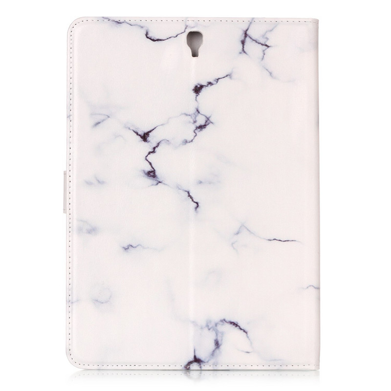 Marmora apdruka Flip PU Ādas viedais vāciņš maka maciņš Samsung Galaxy Tab S3 9.7 T820 T825 SM-T820 SM-T825 statīva planšetdatora futrāļi