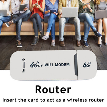 Ασύρματος δρομολογητής 4G LTE USB Dongle 150Mbps Modem Stick Mobile Broadband Κάρτα Sim Ασύρματο WiFi Προσαρμογέας 4G Card Router Home Office