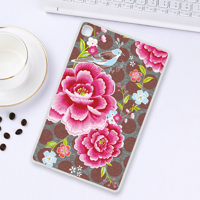 Θήκη tablet για Realme Pad 10,4 ιντσών 2021 Cute Cat Flower Painted Silicone Back for Realme Pad 2021 Cases Cover Funda