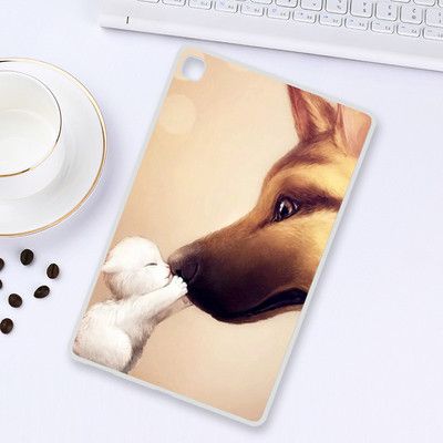 Θήκη tablet για Realme Pad 10,4 ιντσών 2021 Cute Cat Flower Painted Silicone Back for Realme Pad 2021 Cases Cover Funda