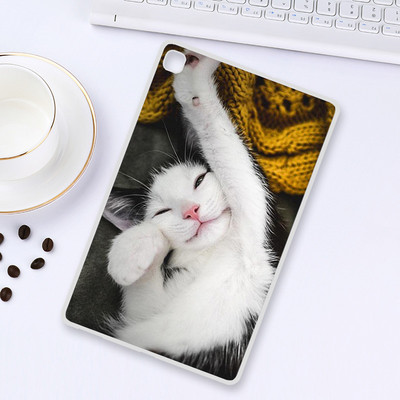 Θήκη tablet για Realme Pad 10,4 ιντσών 2021 Cute Cat Flower Painted Silicone Back for Realme Pad 2021 Cases Cover Funda