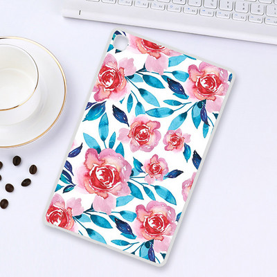 Θήκη tablet για Realme Pad 10,4 ιντσών 2021 Cute Cat Flower Painted Silicone Back for Realme Pad 2021 Cases Cover Funda