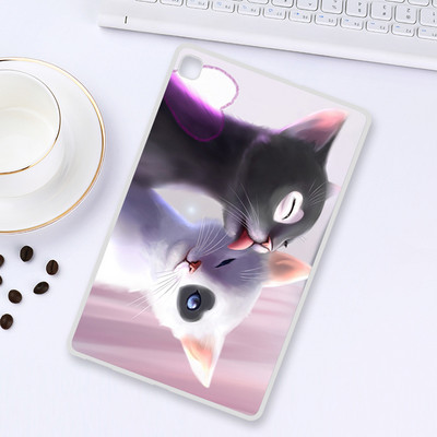 Θήκη tablet για Realme Pad 10,4 ιντσών 2021 Cute Cat Flower Painted Silicone Back for Realme Pad 2021 Cases Cover Funda