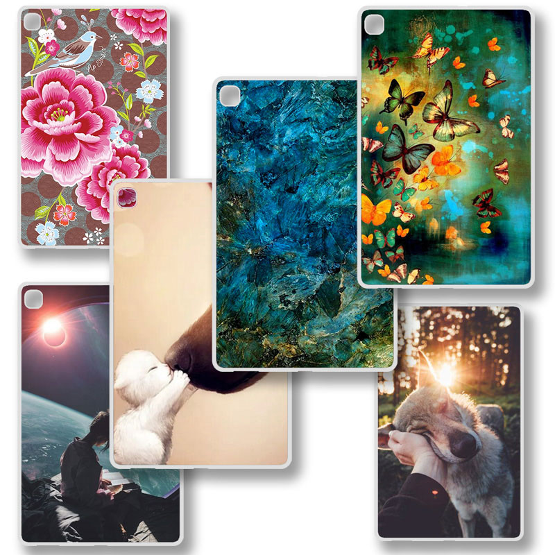 Θήκη tablet για Realme Pad 10,4 ιντσών 2021 Cute Cat Flower Painted Silicone Back for Realme Pad 2021 Cases Cover Funda