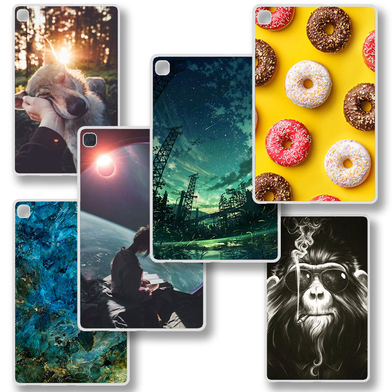 Θήκη tablet για Realme Pad 10,4 ιντσών 2021 Cute Cat Flower Painted Silicone Back for Realme Pad 2021 Cases Cover Funda