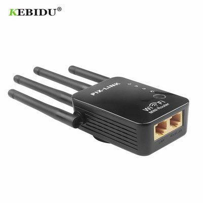 KEBIDU Long Range Extender 300 Mbps vezeték nélküli WiFi átjátszó Wi Fi Booster 2.4G Wi-Fi erősítő WiFi router hozzáférési pont