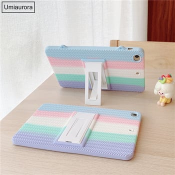 Παιδική θήκη Rainbow για iPad Mini 5 6 9.7 7th 8th 9th Gen 2021 Silicon Stand Κάλυμμα tablet για IPad Air 2 3 4 10.9 Pro 11 2020