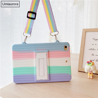 Dječja torbica Rainbow za iPad Mini 5 6 9.7 7th 8th 9th Gen 2021 Silicon Stand Tablet Cover za iPad Air 2 3 4 10.9 Pro 11 2020 Case