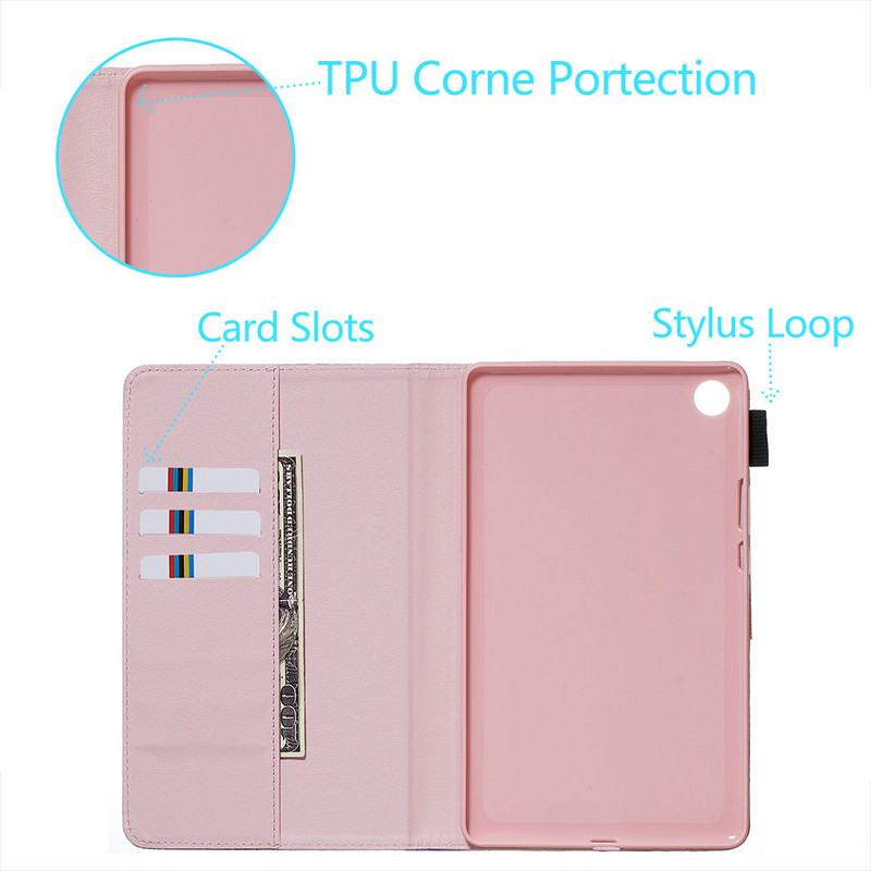 Husă cu rabat pentru Huawei Mediapad M5 8.4 Husă inteligentă din piele PU pentru tabletă Huawei Mediapad M5 8.4 SHT-AL09 SHT-W09