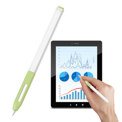 Silikona uzmava viedajiem zīmuļiem 2. paaudzes vieglas pildspalvas apvalka apvalks, mīksts aizsargājošs zīmuļa roktura turētāja piederumi