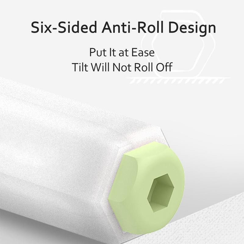 Silikona uzmava viedajiem zīmuļiem 2. paaudzes vieglas pildspalvas apvalka apvalks, mīksts aizsargājošs zīmuļa roktura turētāja piederumi