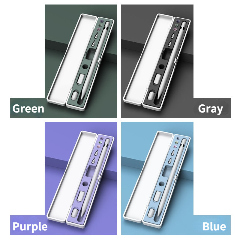 Pieštukų laikymo dėžutė Apple pieštukų laikikliui Nešiojamas dangtelis Nešiojamas dėklas Apples Pieštukams 1/2 kartos pieštukų priedai