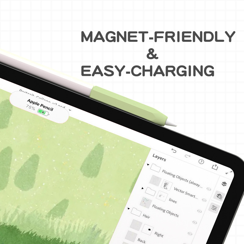 Μαλακή μολυβοθήκη σιλικόνης Συμβατή για Apple Pencil 2nd Matching Stylus Προστατευτικό κάλυμμα αντι-χαμένης θήκης μολυβοθήκη