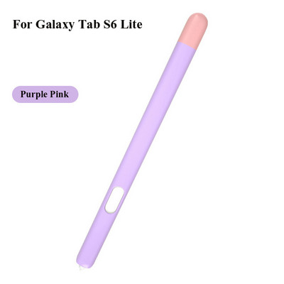 Silikonska maska s dizajnom u dvije boje za Samsung Galaxy Tab S6 Lite S7 Olovka Olovka Zaštitni rukav Stylus Olovka na dodir S Pen Funda
