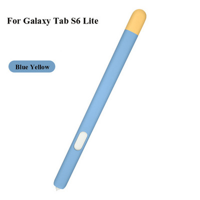 Silikonska maska s dizajnom u dvije boje za Samsung Galaxy Tab S6 Lite S7 Olovka Olovka Zaštitni rukav Stylus Olovka na dodir S Pen Funda