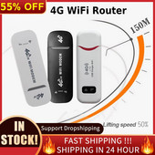 4G LTE bezvadu WiFi maršrutētājs USB sargspraudnis mobilās platjoslas SIM karte 150Mbps Modem Stick Mini tīklājs mājas biroja WiFi pārklājumam