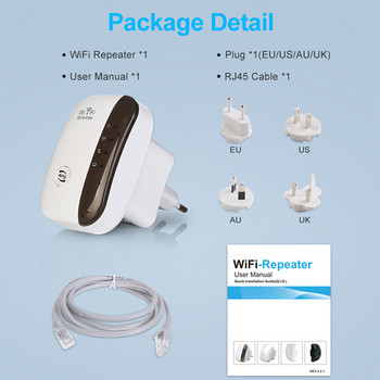 WiFi Repeater Ενισχυτής σήματος Αντιγραφέας Ασύρματο Wi Fi Extender 300Mbps WIFI Booster Network Υποστήριξη WPS AP Function Bridge