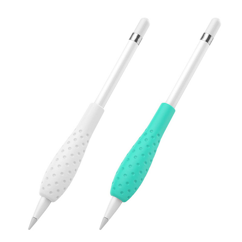 2 komada ručke Poklopac Stylus otporan na udarce Zaštitna navlaka Dodaci Mekani silikonski držač s kratkim ručkom Prijenosni za Apple Pencil