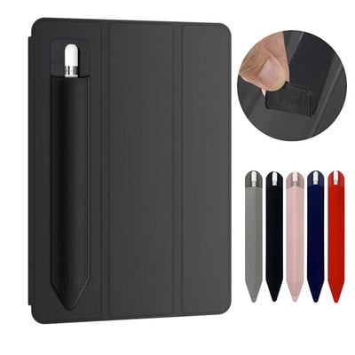 Univerzális öntapadó ceruzatartó Apple Pencil Sticky Holder PU kötszerborító Samsung Tablet Touch Pen védőtáskákhoz