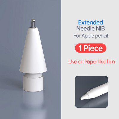 PZOZ metalinis adatos antgalis, skirtas Apple iPad pieštukui 1-as 2-as pakeitimo antgalis, nutildantis dažymas pakeičia antgalio piešimo popieriaus jausmą