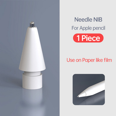 PZOZ metalinis adatos antgalis, skirtas Apple iPad pieštukui 1-as 2-as pakeitimo antgalis, nutildantis dažymas pakeičia antgalio piešimo popieriaus jausmą