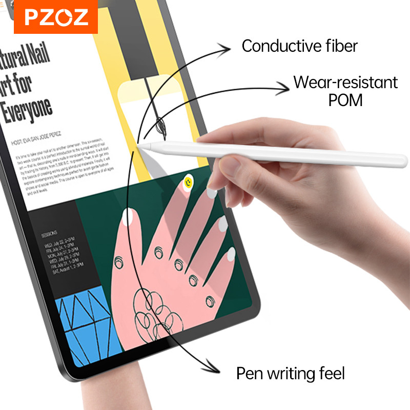 PZOZ metalinis adatos antgalis, skirtas Apple iPad pieštukui 1-as 2-as pakeitimo antgalis, nutildantis dažymas pakeičia antgalio piešimo popieriaus jausmą