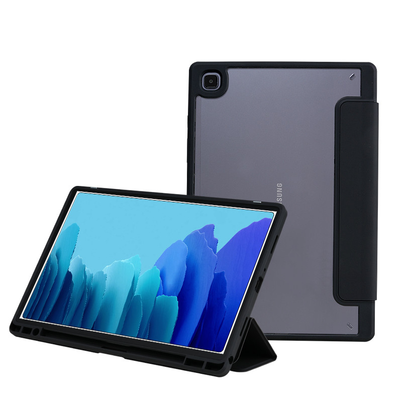 „Samsung Tab A8 A7 2022 Case“ pieštuko laikiklis Prabangus skaidrios nugaros išmanusis dėklas, skirtas Funda Galaxy Tab A8 2022 A7 S6 Lite SM X200 T500
