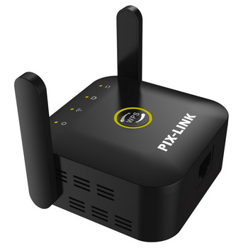 PIXLINK WiFi Repeater Pro 300M Ενισχυτής Επέκτασης Δικτύου Επέκταση ισχύος Roteador 2 Κεραία για Δαπάνη εύρους δρομολογητή Wi-Fi