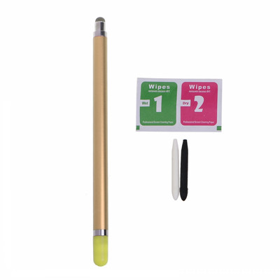 Stylus Pen 2 in 1 ierīcēm ar skārienekrāniem Gumijas uzgaļi kapacitatīvs irbuļa zīmulis Xiaomi Huawei Samsung Android tālruņa planšetdatoram