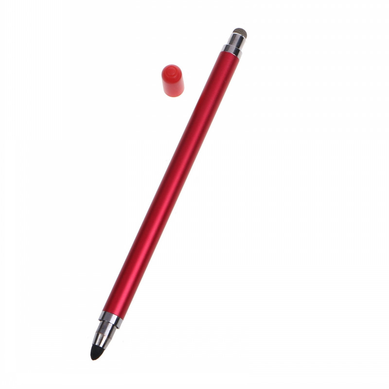 Stylus Pen 2 in 1 ierīcēm ar skārienekrāniem Gumijas uzgaļi kapacitatīvs irbuļa zīmulis Xiaomi Huawei Samsung Android tālruņa planšetdatoram