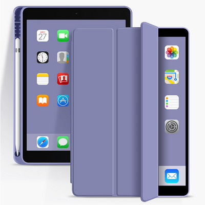 Funda Új ipad 9. generáció ceruzatartóval iPad 10,2 hüvelykes iPad 9 8 7 háromrészes állványos intelligens tok ipad air 5. generációhoz