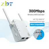 ZBT 2.4Ghz WiFi Repeater Vezeték nélküli 2.4G Wifi Extender Wi-Fi erősítő 300Mbps nagy hatótávú Wi-Fi jelerősítő WPS beállítás EU csatlakozó