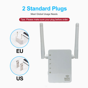 ZBT 2,4 Ghz WiFi Repeater Ασύρματο 2,4G Wifi Extender Ενισχυτής Wi-Fi 300Mbps Μεγάλης εμβέλειας Ενισχυτής σήματος Wi fi Ρύθμιση WPS Βύσμα ΕΕ