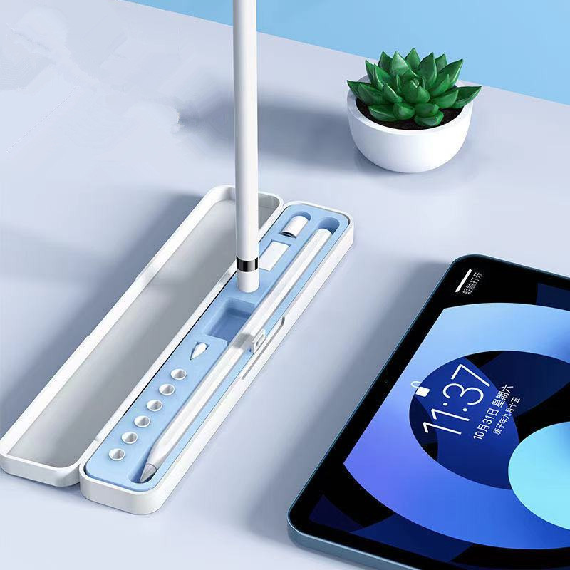 Paredzēts Apple Pencil Box 1/2 cietajam iPad zīmuļa futrālim, skārienpildspalvas vāciņam, uzglabāšanas kastītei, pārnēsājamam turētājam uzgaļa futrālim iPencil piederumi irbulis