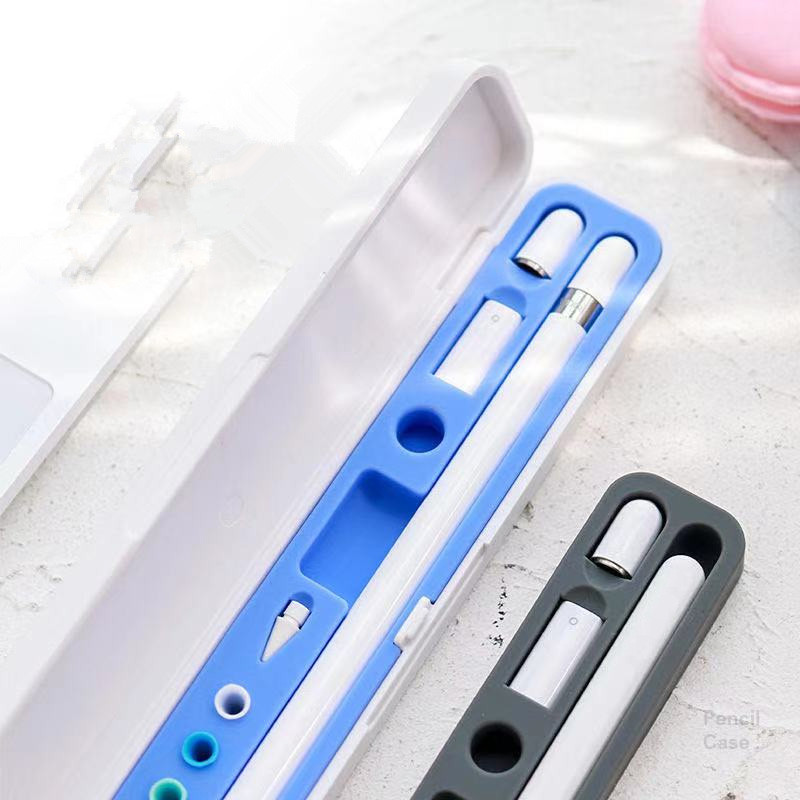 Paredzēts Apple Pencil Box 1/2 cietajam iPad zīmuļa futrālim, skārienpildspalvas vāciņam, uzglabāšanas kastītei, pārnēsājamam turētājam uzgaļa futrālim iPencil piederumi irbulis