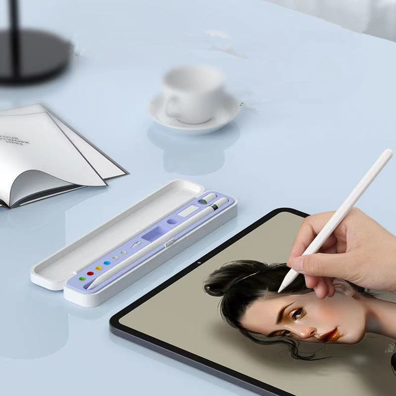 Paredzēts Apple Pencil Box 1/2 cietajam iPad zīmuļa futrālim, skārienpildspalvas vāciņam, uzglabāšanas kastītei, pārnēsājamam turētājam uzgaļa futrālim iPencil piederumi irbulis