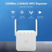 2.4G 5Ghz belaidis WiFi kartotuvas WiFi stiprintuvas 300M 1200Mbps WiFi stiprintuvas Signalo plėstuvas Ilgo nuotolio belaidis Wi-Fi kartotuvas