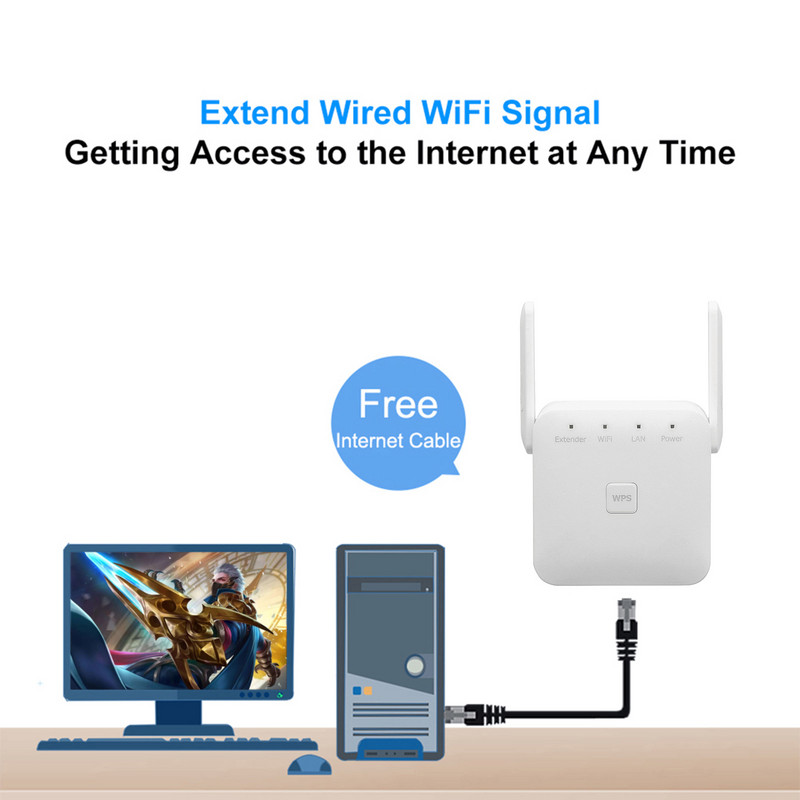 2.4G 5Ghz belaidis WiFi kartotuvas WiFi stiprintuvas 300M 1200Mbps WiFi stiprintuvas Signalo plėstuvas Ilgo nuotolio belaidis Wi-Fi kartotuvas