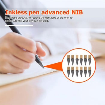 12 τμχ 15 τμχ Everlasting Pencil Replaceable Heads Inkless Pen Nib Infinite Pencil Tips