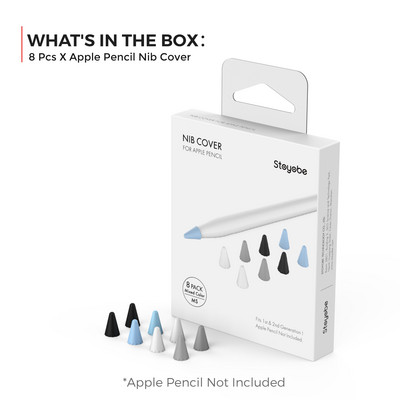 8 buc. Husă de înlocuire din silicon pentru Apple Pencil 1 2 Husă pentru stilou cu ecran tactil Husă pentru stilou cu penit Husa de protecție pentru Apple Pencil