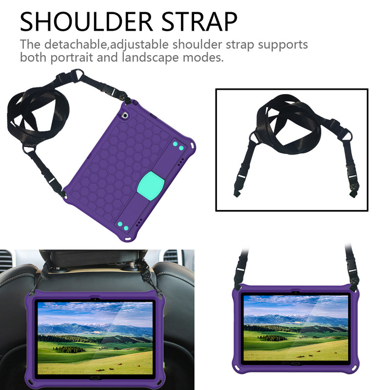 Netoksična, sigurna za djecu, otporna na udarce Honeycomb EVA postolje za Huawei MediaPad T5 10 AGS2-W09 AGS2-W19 AGS2-L09 10.1 tablet