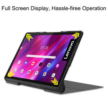 Калъф за Lenovo Yoga Tab 11 инча 2021 YT-J706F PU кожена флип стойка Магнитна интелигентна обвивка за Lenovo Yoga Tab 11 Cover Tablet