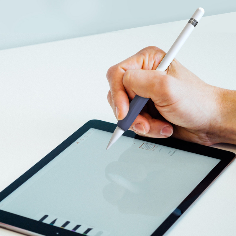 Navlaka za olovku Silikonska zaštitna navlaka za Apple Pencil 1/2, otporna na udarce, otporna na ogrebotine, neklizajuća futrola za držanje olovke s dodirnim zaslonom