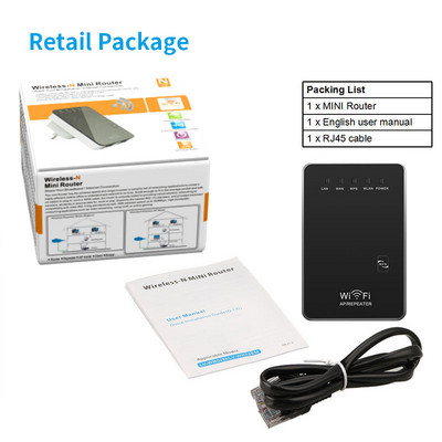 300Mbps mini vezeték nélküli router WiFi router átjátszó hatótávolságbővítő híd hozzáférési pont wi fi hatótávolságú roteador bővítő EU csatlakozó