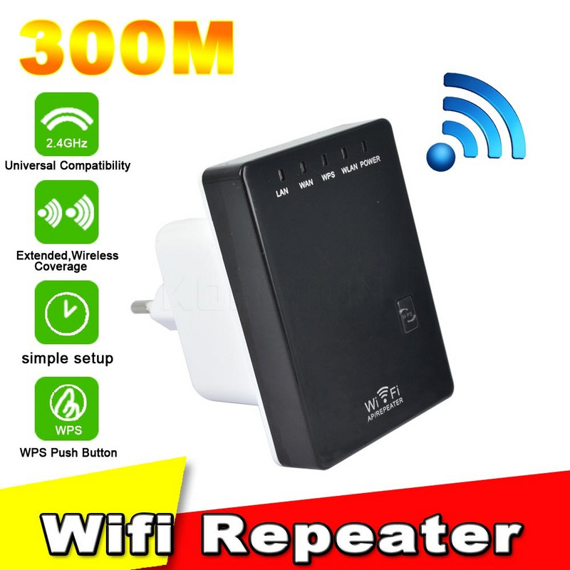 300Mbps mini vezeték nélküli router WiFi router átjátszó hatótávolságbővítő híd hozzáférési pont wi fi hatótávolságú roteador bővítő EU csatlakozó