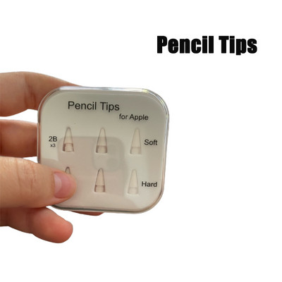 Vrhovi za olovke za Apple Pencil 1. 2. generacija dvoslojnih 2B i HB i tanki vrh za Apple Pencil vrh dovoljan za 5 godina korištenja