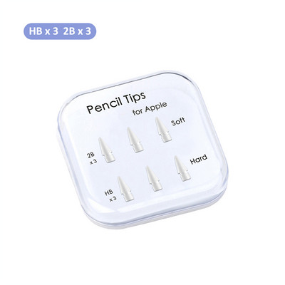 Ceruzavégek Apple Pencilhez 1. 2. generációs dupla rétegű 2B és HB és vékony Apple ceruzahegy 5 éves használathoz elegendő