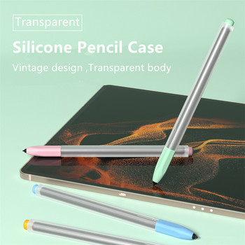 Калъф за молив за Samsung Tab S6 Lite 2020 2022 S Pen Transparent Lapiz Tactil Para Cover Tablet S6 Lite Stylus Touch Pens Case